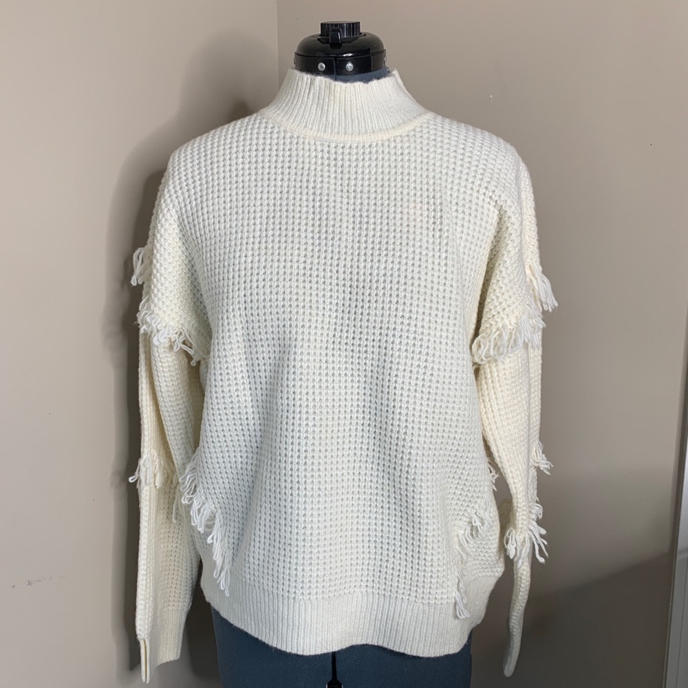 Michael Kors Knit Sweater w/ Fringe-NWT